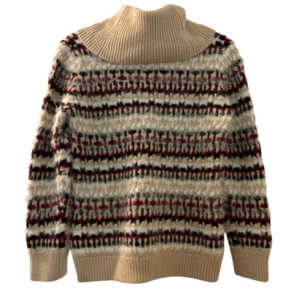 SKYE’S THE LIMIT sweater sz medium, cowl neck, colorful and warm. Whisker thread - Picture 2 of 8